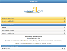 Tablet Screenshot of marine411.com
